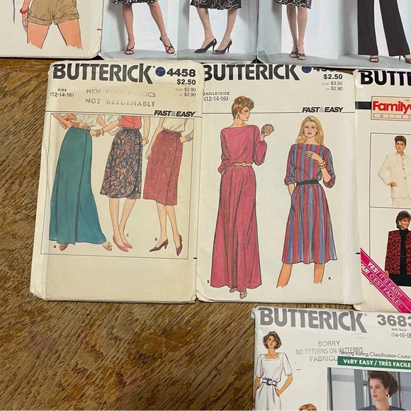Vintage Butterick sewing patterns lot of 10. Womens Dresses, 2 Piece Suits - Picture 5 of 8